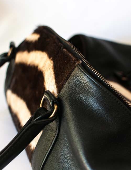 kabelo-zebra-hide-leather-overnight-bag