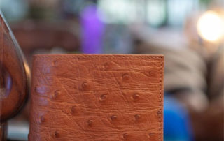 brown-ostrich-leather-wallet